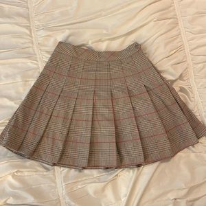 Plaid light academia skirt